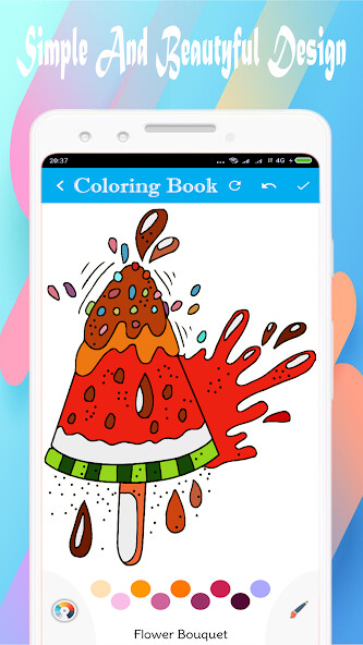 Play food coloring book 