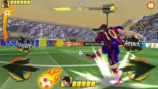 Play APK Football King Rush  and enjoy Football King Rush with UptoPlay com.whalebird.soccerking_madrid
