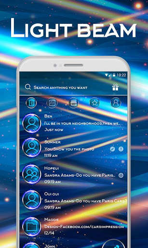 Play APK (FREE) GO SMS LIGHT BEAM THEME  and enjoy (FREE) GO SMS LIGHT BEAM THEME with UptoPlay com.jb.gosms