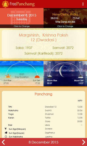 Play APK Free Panchang  and enjoy Free Panchang with UptoPlay com.futurepointindia.freepanchang