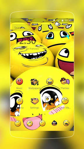 Play APK Funny Smile  Emoji  and enjoy Funny Smile  Emoji with UptoPlay cute.cartoon.yellow.chat