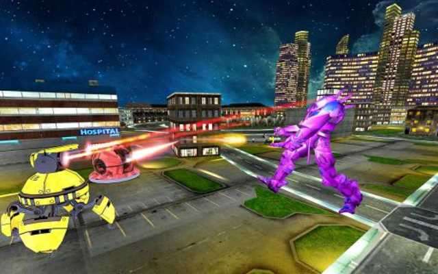 Play Futuristic Bad Bots: Flying Robot Car Transform 