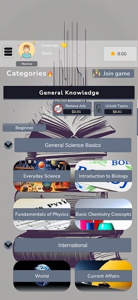 Play General Knowledge Quiz 