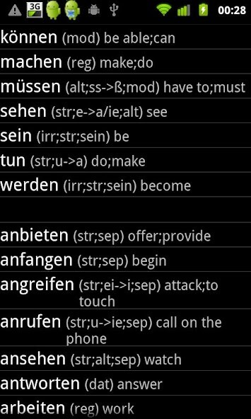 Play APK German Verbs  and enjoy German Verbs with UptoPlay com.timhaasdyk.german_verbs