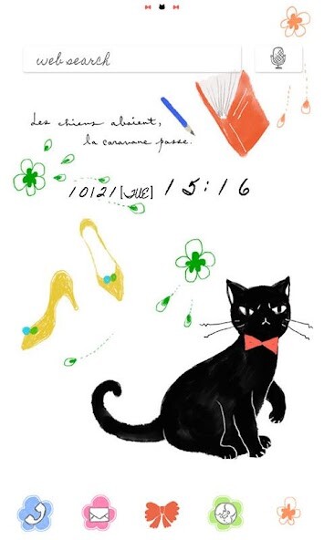 Play APK Girly Wallpaper Fancy Cat  and enjoy Girly Wallpaper Fancy Cat with UptoPlay jp.co.a_tm.android.plus_kuroneco