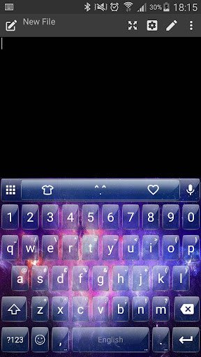 Play APK Glass Galaxy Emoji Keyboard  and enjoy Glass Galaxy Emoji Keyboard with UptoPlay com.kkkeyboard.emoji.keyboard.theme.GlassGalaxy