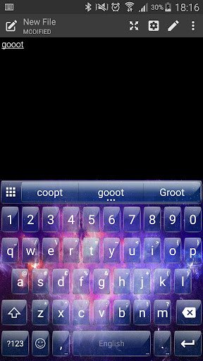 Play APK Glass Galaxy Emoji Keyboard  and enjoy Glass Galaxy Emoji Keyboard with UptoPlay com.kkkeyboard.emoji.keyboard.theme.GlassGalaxy