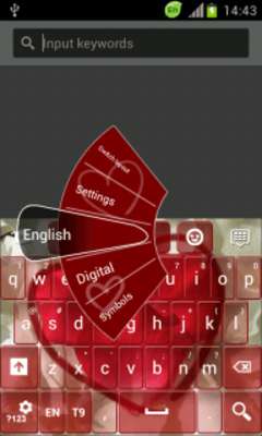 Play GO Keyboard Love Petals Play GO Keyboard Love Petals