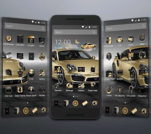 Play APK Gold Luxury Car Launcher  and enjoy Gold Luxury Car Launcher with UptoPlay car.golden.luxury.thema
