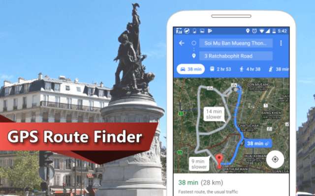 Play GPS Route Finder: GPS Navigation & Maps Directions 