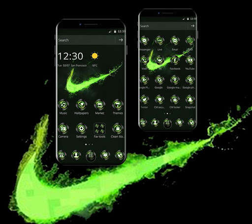 Play APK Green Neon Check Mark Theme  and enjoy Green Neon Check Mark Theme with UptoPlay com.launcher.theme.t211809513