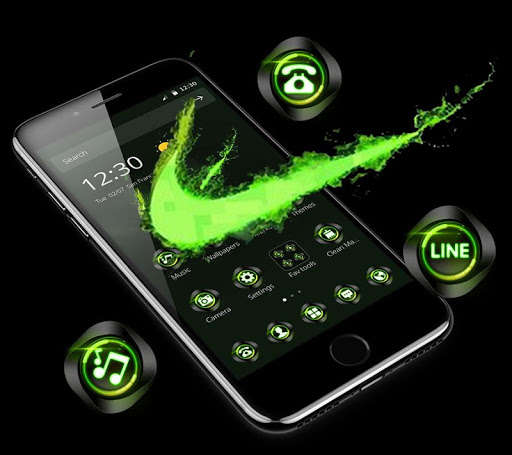Play APK Green Neon Check Mark Theme  and enjoy Green Neon Check Mark Theme with UptoPlay com.launcher.theme.t211809513