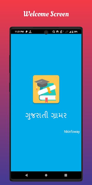 Play APK Gujarati Grammar  and enjoy Gujarati Grammar with UptoPlay com.gujaratigrammer.bajaran.soft.solution