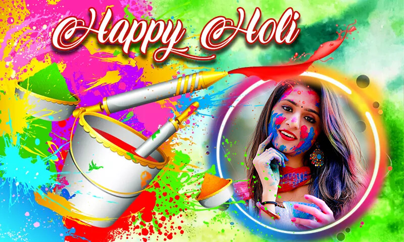 Play Happy Holi Photo Frames 