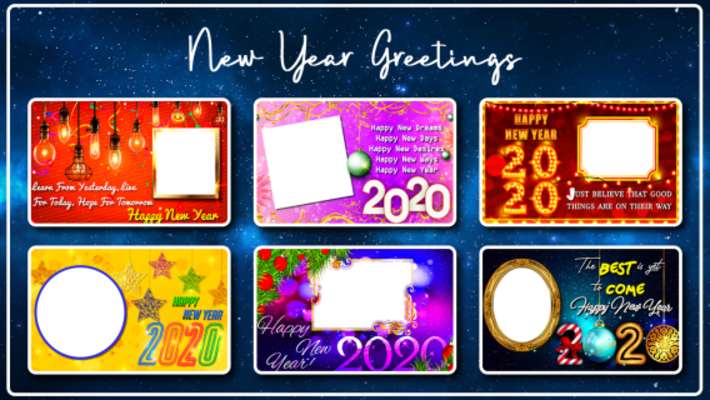 Play Happy New Year Photo Frame 2020 photo editor 