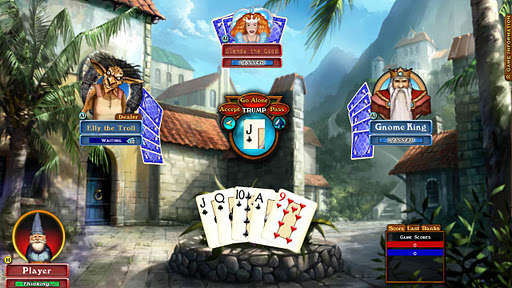 Play APK Hardwood Euchre Free  and enjoy Hardwood Euchre Free with UptoPlay com.silvercrk.euchre_free