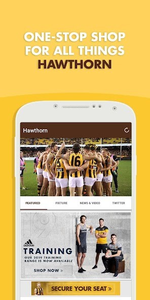 Play APK Hawthorn Official App  and enjoy Hawthorn Official App with UptoPlay com.afl.afl_haw.android
