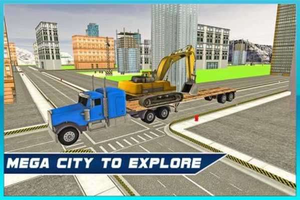 Play Heavy Machine Transport Truck Play Heavy Machine Transport Truck