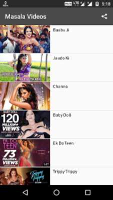 Play Hot Masala Videos : Bollywood item songs Hindi 