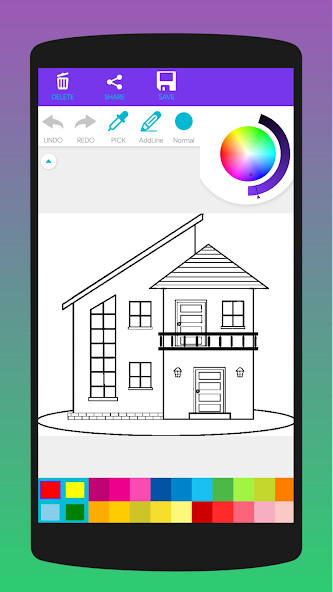 Play house coloring book 