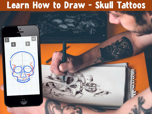Play APK How To Draw Skull Tattoos  and enjoy How To Draw Skull Tattoos with UptoPlay com.pooja.HowToDrawSkullTattoos