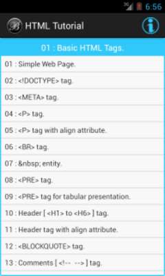 Play HTML Tutorial Programs 