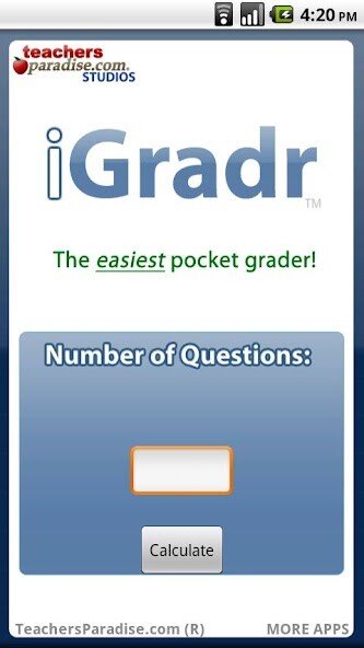 Play APK iGradr Teacher Pocket Grader  and enjoy iGradr Teacher Pocket Grader with UptoPlay com.teachersparadise.iGradr
