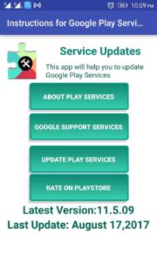 Play Instructions for Google Play Service Update Play Instructions for Google Play Service Update