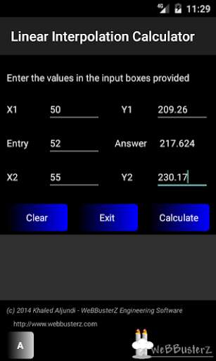 Play APK Interpolation Calculator Free  and enjoy Interpolation Calculator Free with UptoPlay webbusterz.linear_interpolation_calculator
