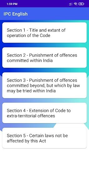 Play APK IPC - Indian Penal Code 1860  and enjoy IPC - Indian Penal Code 1860 with UptoPlay com.simplysocial.legal.ipcamended
