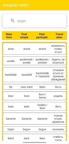 Play Irregular Verbs 