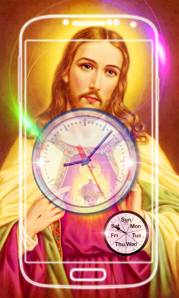 Play APK Jesus Clock Live Wallpaper  and enjoy Jesus Clock Live Wallpaper with UptoPlay ripple.gallary.clock.jesus