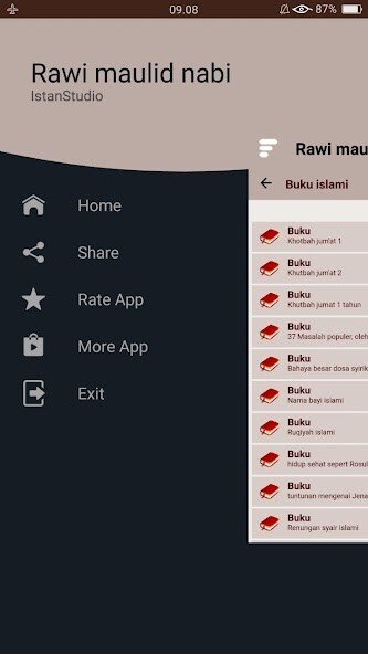 Play APK Kitab Rawi Maulid Nabi (New)  and enjoy Kitab Rawi Maulid Nabi (New) with UptoPlay com.istanstudio.KitabRawiMaulidNabiLengkap
