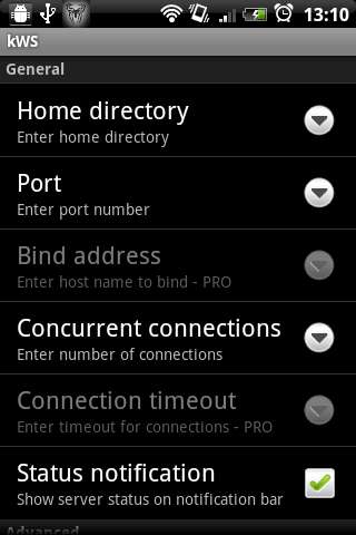 Play APK kWS - Android Web Server  and enjoy kWS - Android Web Server with UptoPlay org.xeustechnologies.android.kws