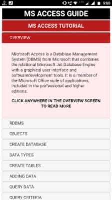 Play Learn MS Access Complete Guide (OFFLINE) 