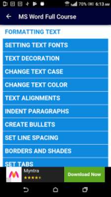 Play Learn MS Word Full Course in 15 Days 