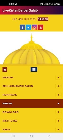 Play APK Live Kirtan Darbar Sahib  and enjoy Live Kirtan Darbar Sahib with UptoPlay com.geekerstechnologies.livekirtan