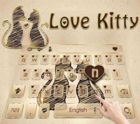 Play Love Kitty Keyboard theme 