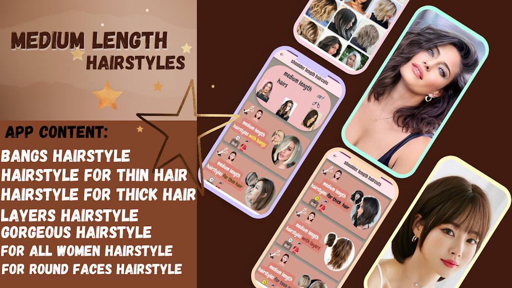 Play APK Medium Length Hairstyles  and enjoy Medium Length Hairstyles with UptoPlay nicky.medium.hair