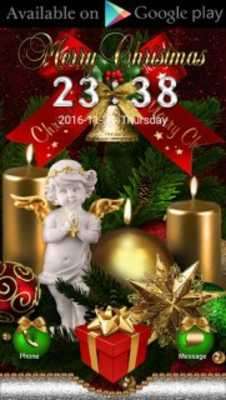 Play Merry Christmas Clock Widget Play Merry Christmas Clock Widget