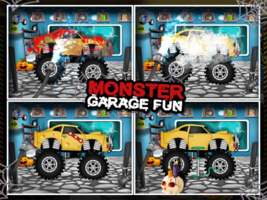 Play Monster Car Garage Fun 