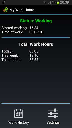 Play APK My Work Hours  and enjoy My Work Hours with UptoPlay com.itzkow.myworkhours
