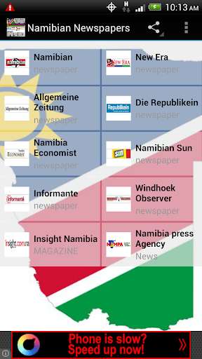 Play APK Namibian Newspapers  and enjoy Namibian Newspapers with UptoPlay com.andromo.dev377547.app448369