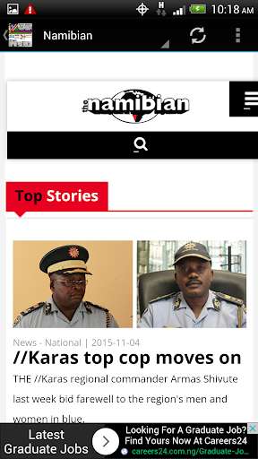 Play APK Namibian Newspapers  and enjoy Namibian Newspapers with UptoPlay com.andromo.dev377547.app448369