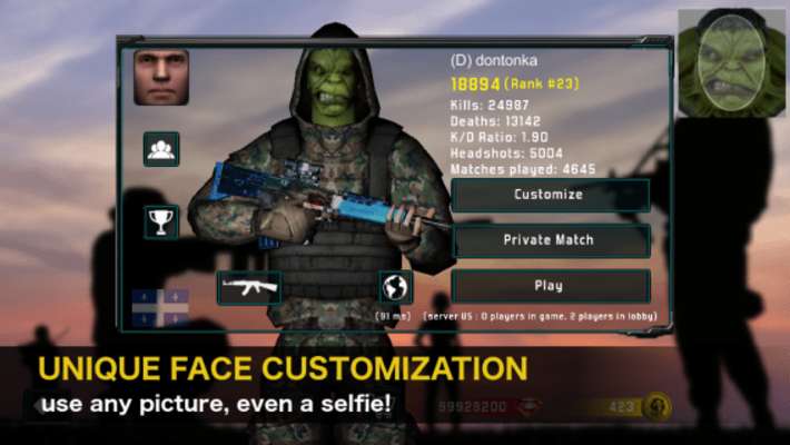 Play Natural Born Soldier - Multiplayer FPS 