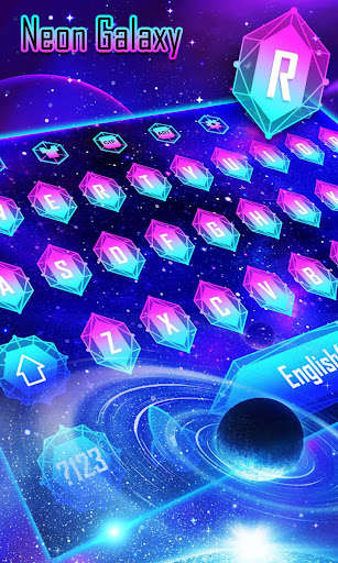 Play Neon Galaxy Keyboard 