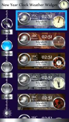 Play New Year Clock Weather Widget 
