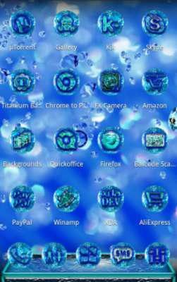 Play NEXT LAUNCHER THEME AQUAMARINE 