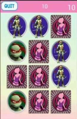 Play Ninja Turtles Girls Matching 