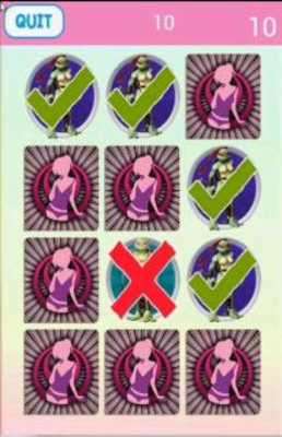 Play Ninja Turtles Girls Matching 